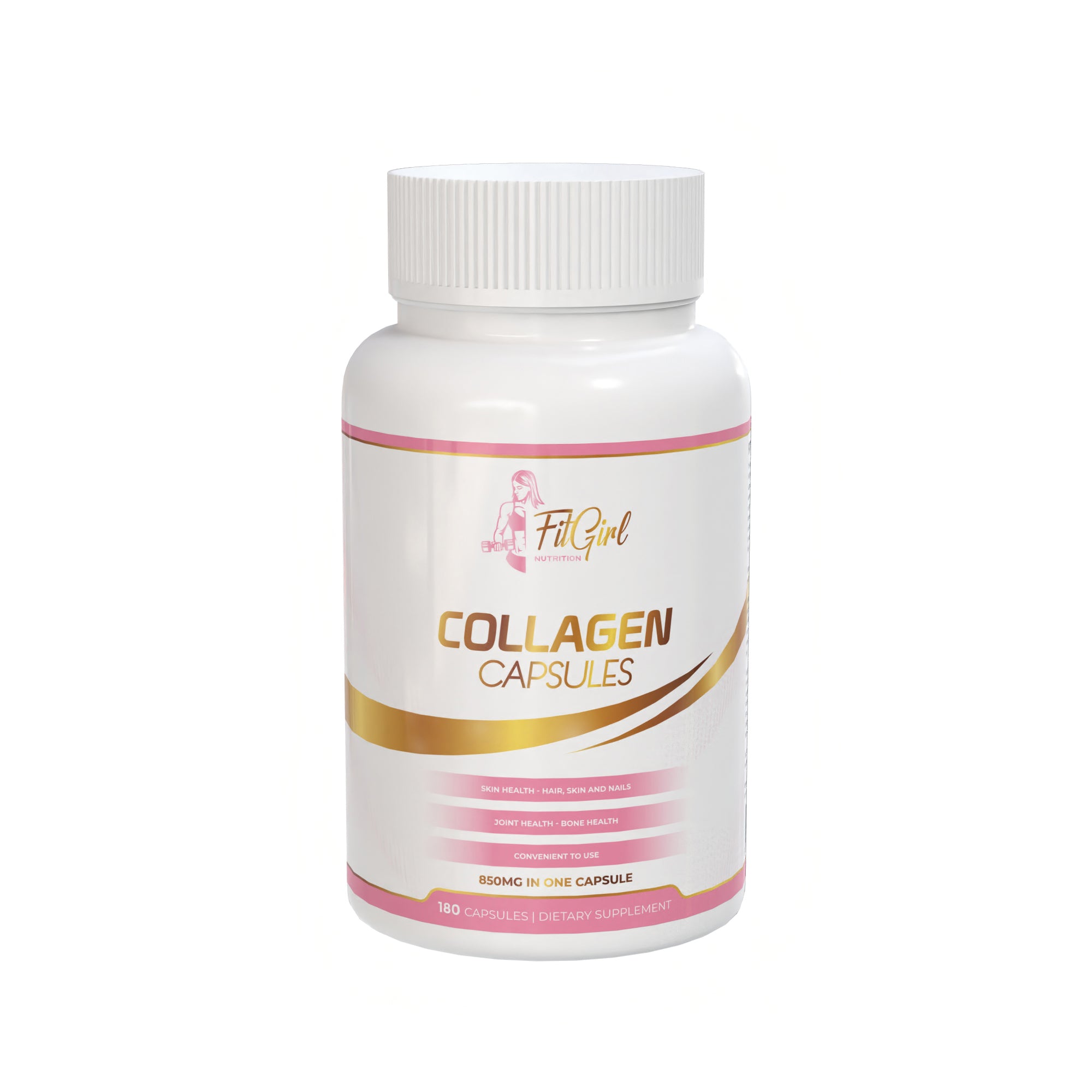 FitGirl Nutrition | Bovine Collagen Capsules | 180 Capsules – 60 Servings  FitGirl-Nutrition.com