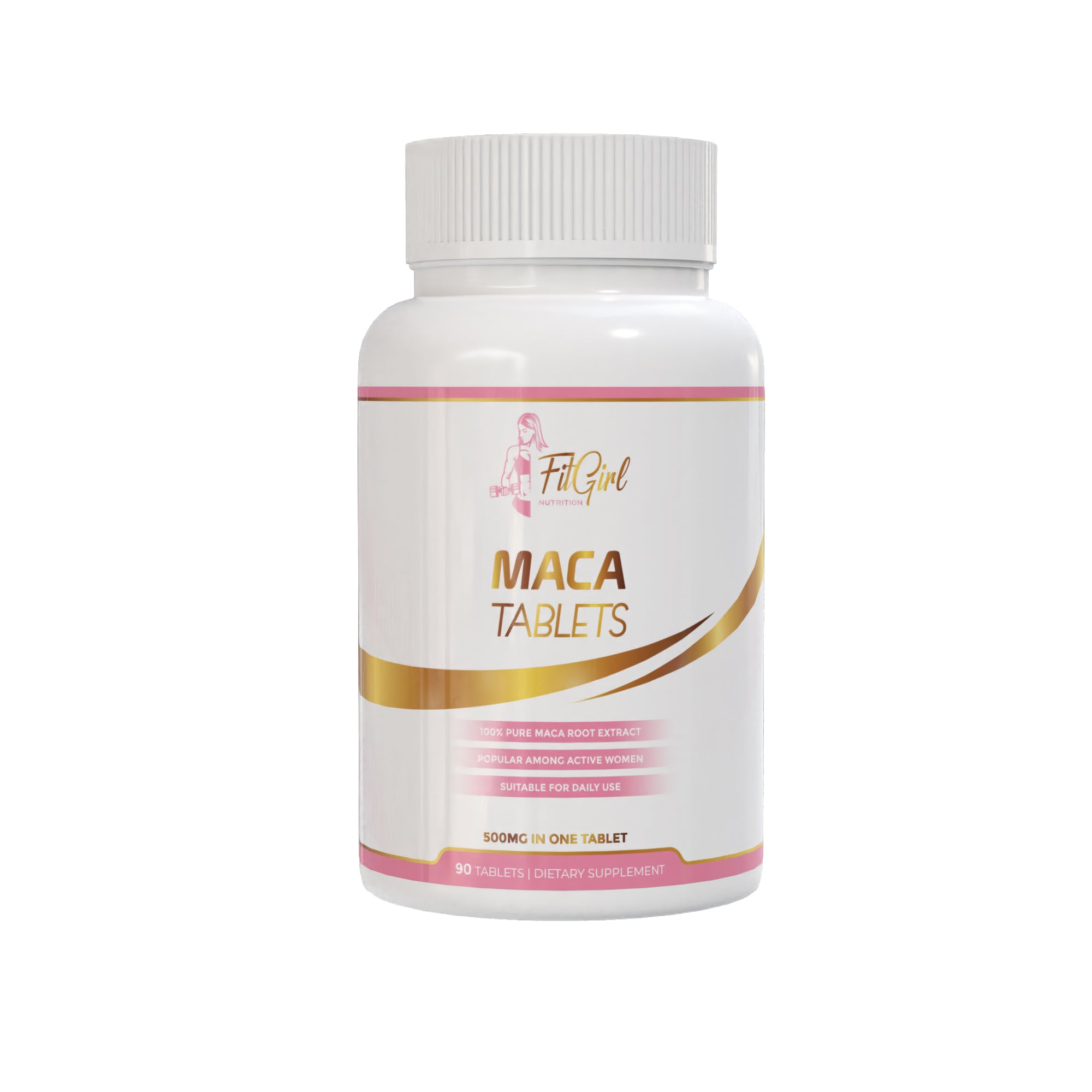 FitGirl Maca 500mg – 90 Vegan Tablets | with Red, Black & Yellow Maca Powder | Fitgirl-Nutrition.com