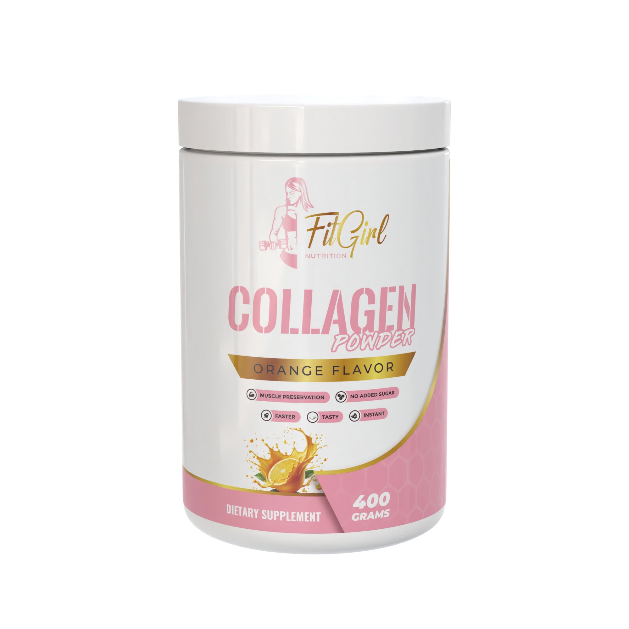 FitGirl Nutrition Collagen Poeder 400gr 20 servings women supplement | FitGirl-Nutrition.com