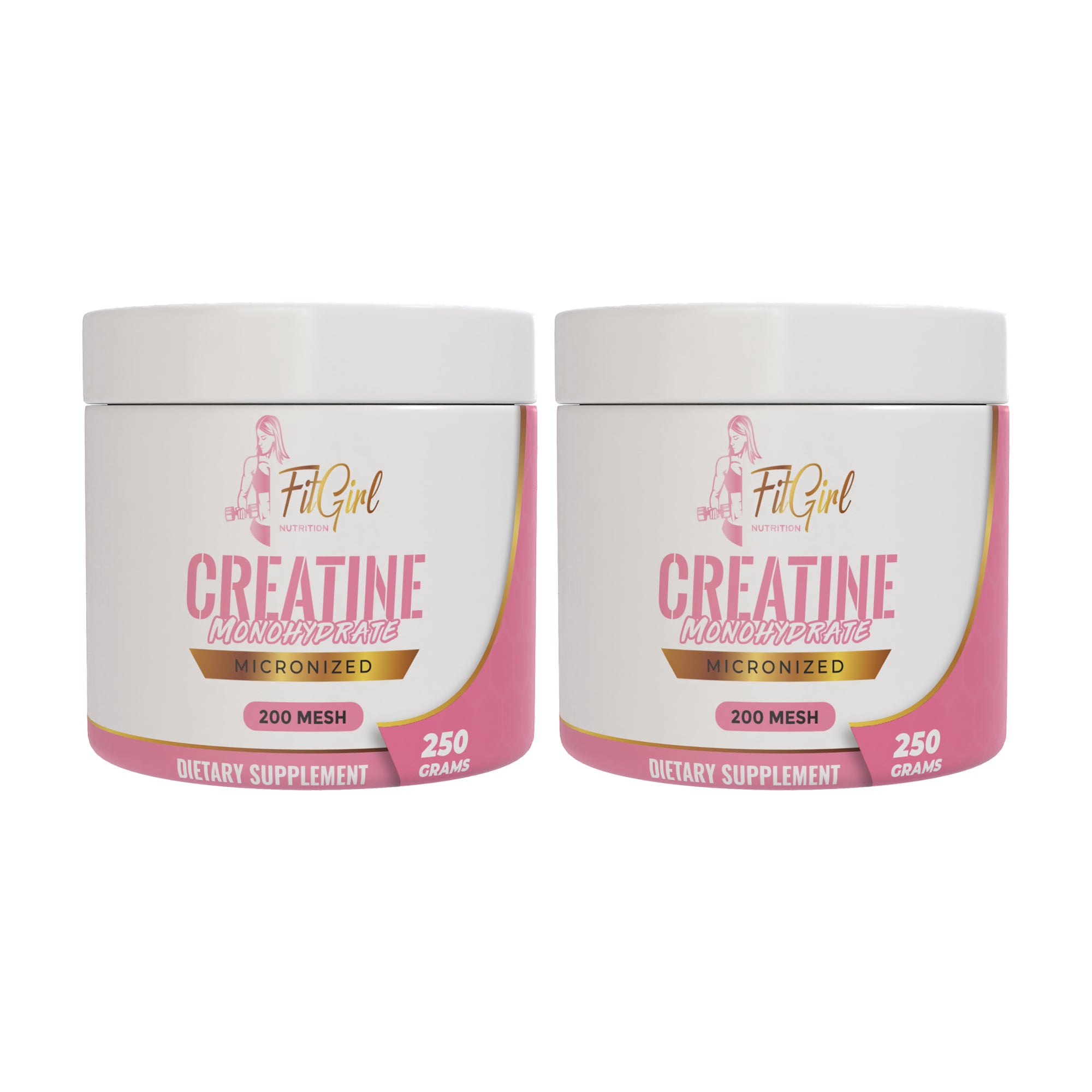 FitGirl Creatine Monohydrate 200 mesh – 2x250g twin pack
