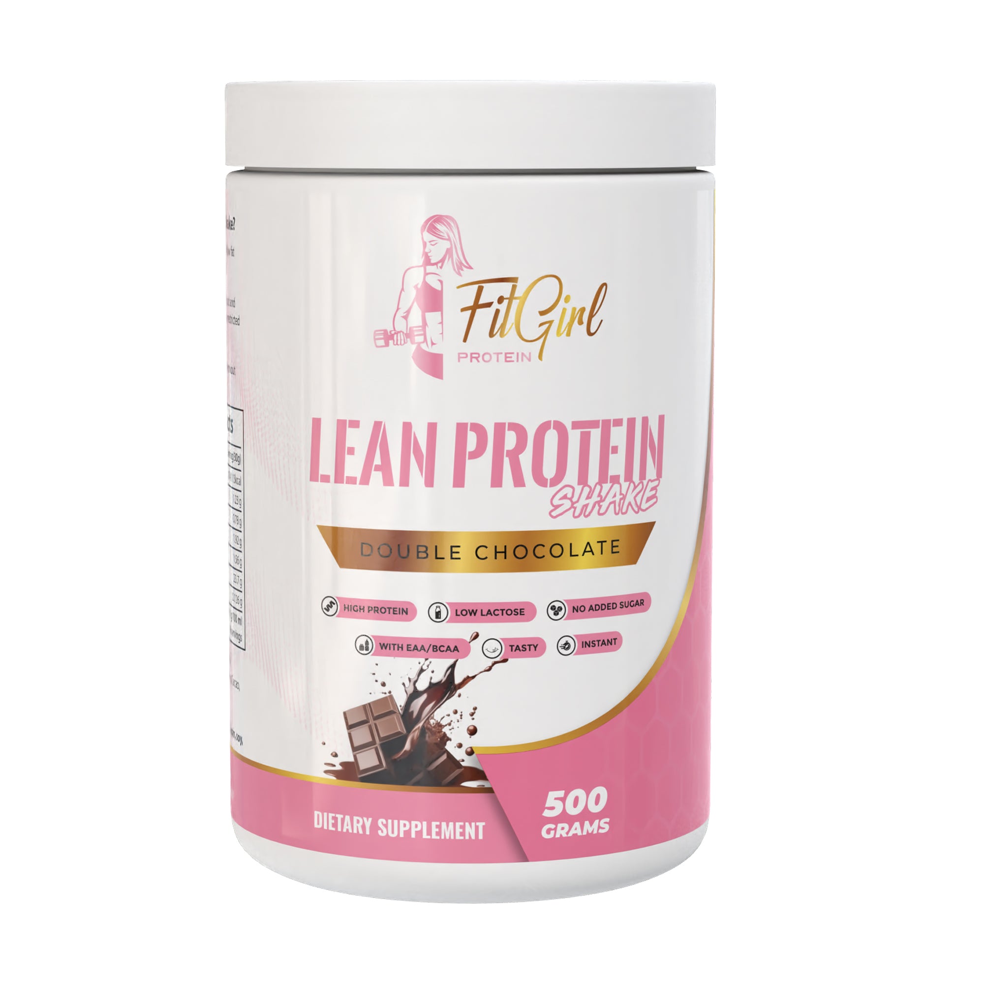 FitGirl Lean Protein Shake Double Chocolate – 500g jar
