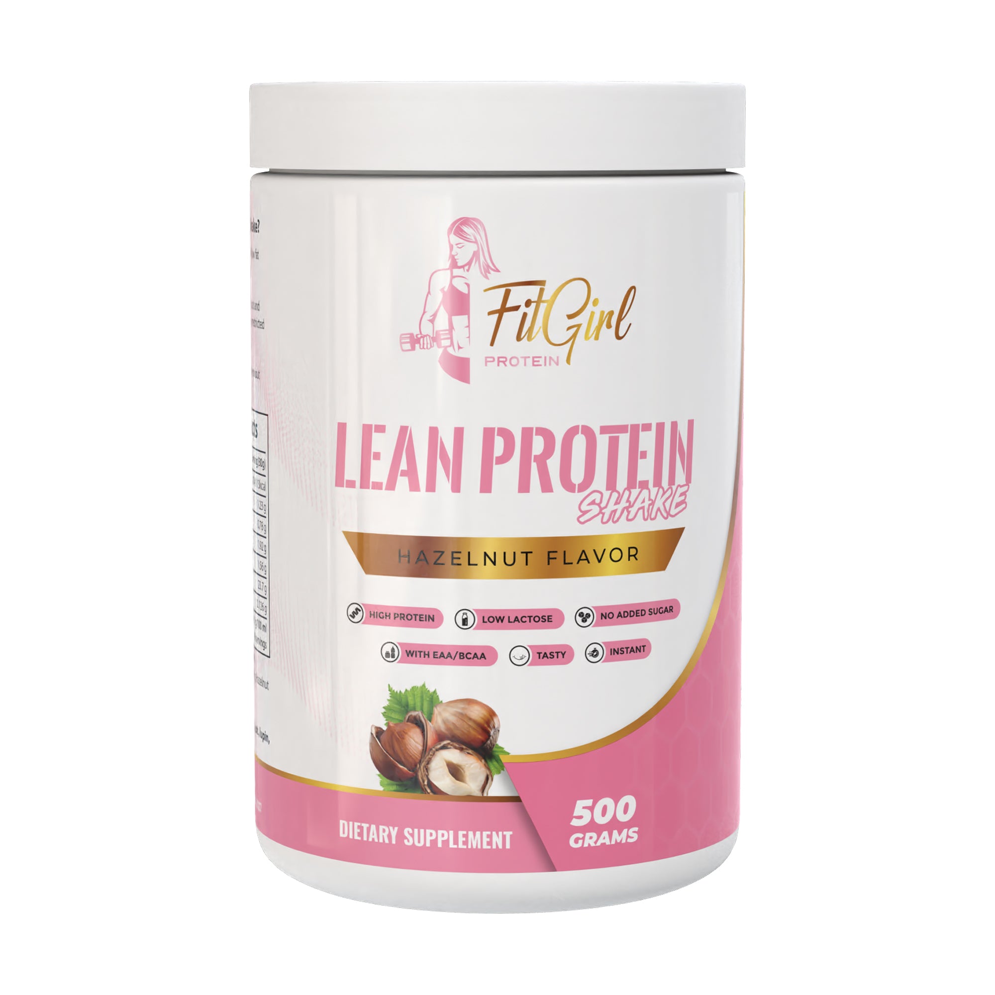 FitGirl Lean Protein Shake Hazelnut – 500g jar