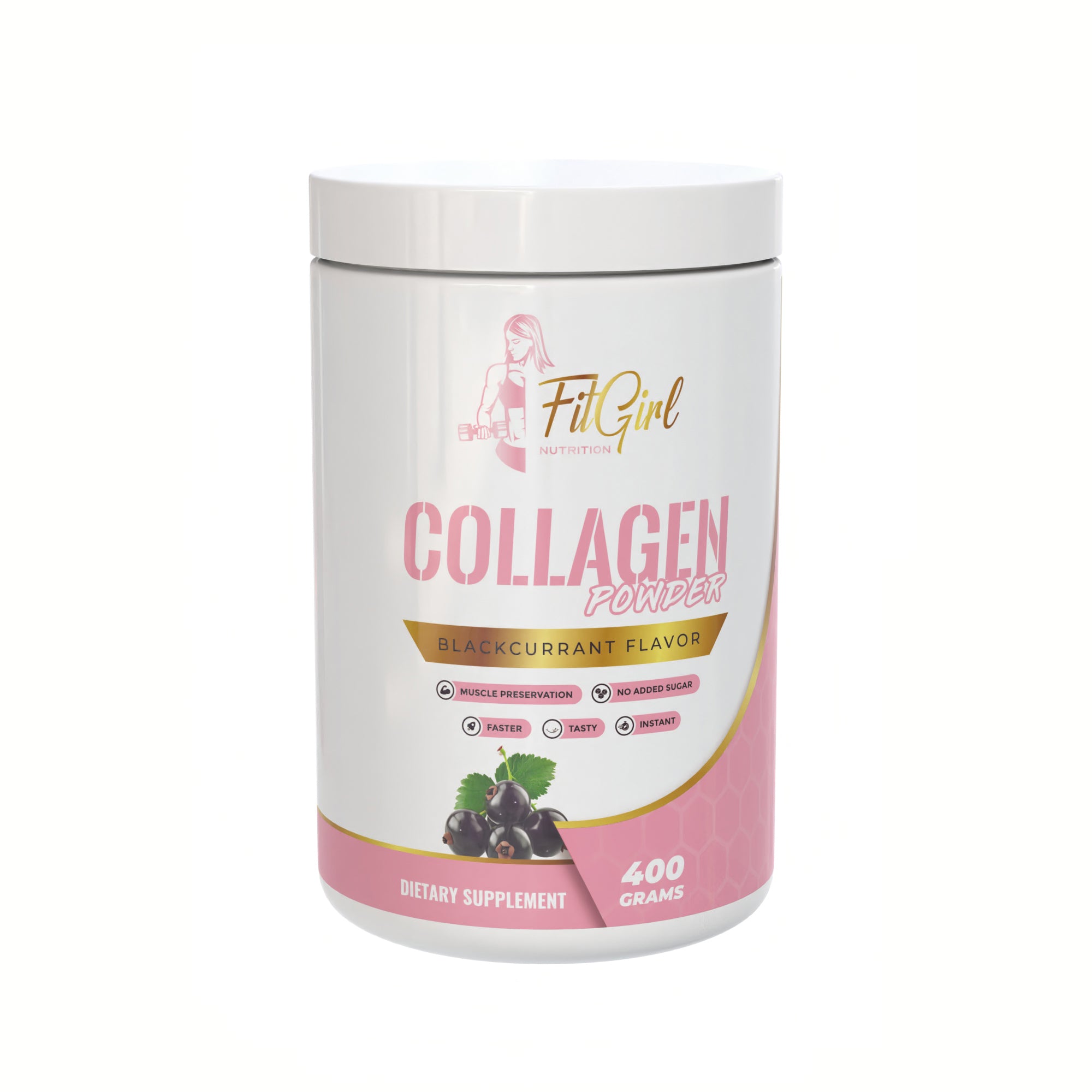 FitGirl Nutrition Collagen Poeder 400gr 20 servings women supplement | FitGirl-Nutrition.com
